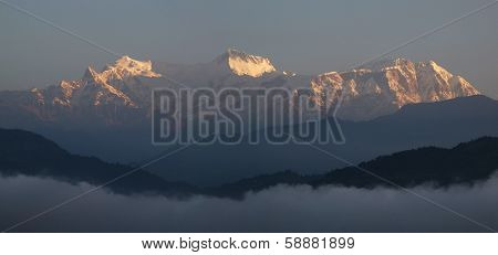 Annapurna Range at sunrise