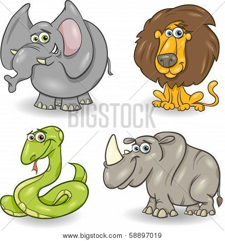 Cute Wild Animals Set