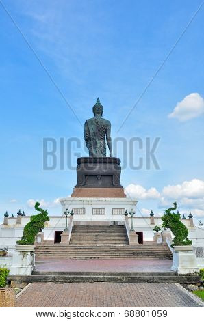Buddha Image With Elephant Trees