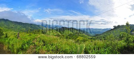 Panorama Mountain At Maewong National Park