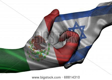 Handshake Between Mexico And Israel