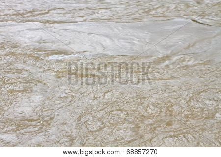 Flooding River After A Storm