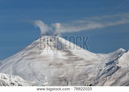 Avachinsky Volcano - Active Volcano Of Kamchatka Peninsula
