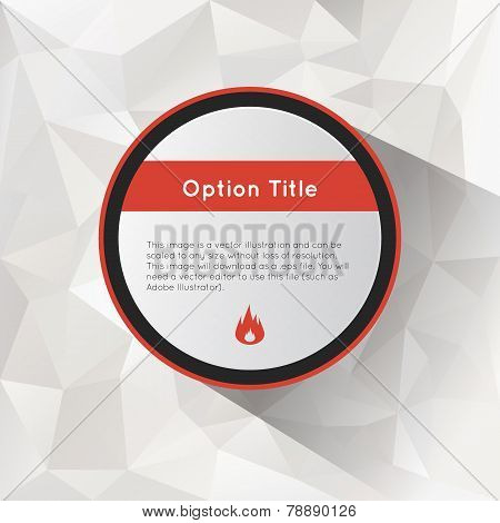 Options polygonal background.