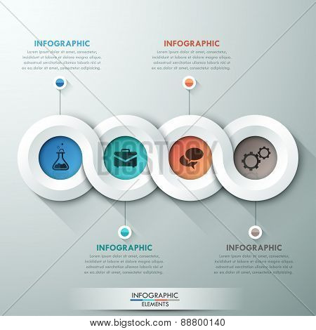 Modern infographic option banner