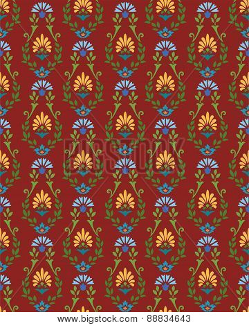 The Burgundy Pattern With Cor...