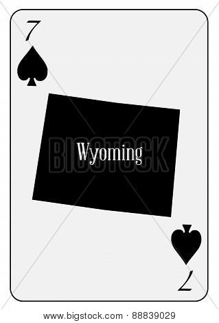 Usa Playing Card 7 Spades
