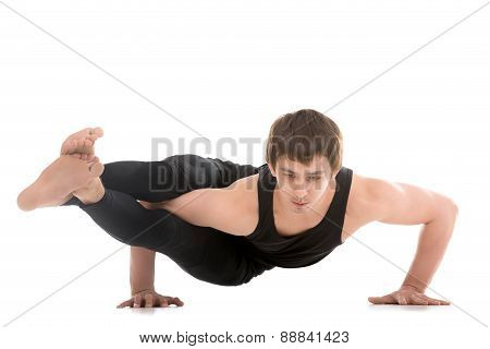 Asana Astavakrasana, Eight-angle Pose