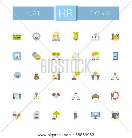 Vector Flat HR Icons