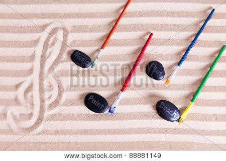 Music, Paint And Fun At The Beach For Resort Activities