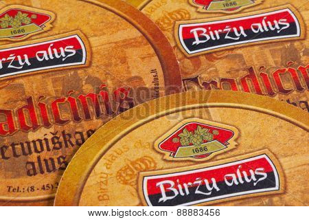 Beermats From Birzu Alus Beer.