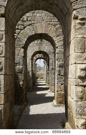 Ruins In Ancient City Of Pergamon, Turkey