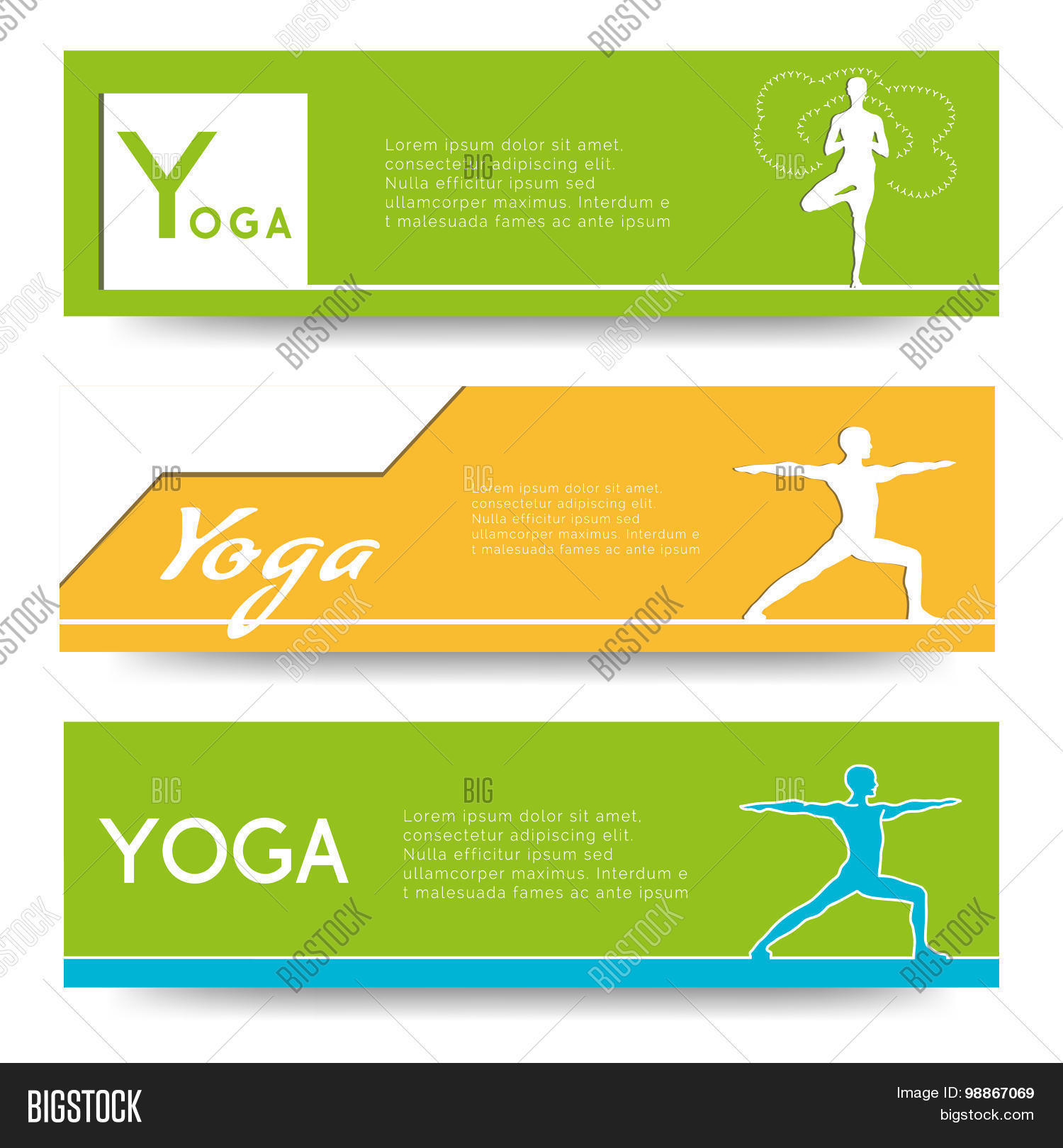 Yoga Vector Banner Vector Photo Free Trial Bigstock