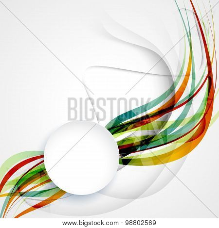 Abstract Background With Color Waves