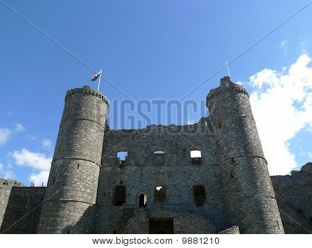 Harlech Castle i Wales