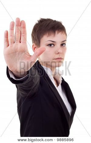 Značka Stop Making obchodní žena