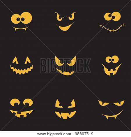 Creepy Faces Set