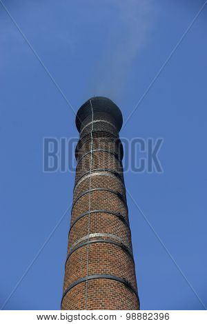 Tall brick chimney