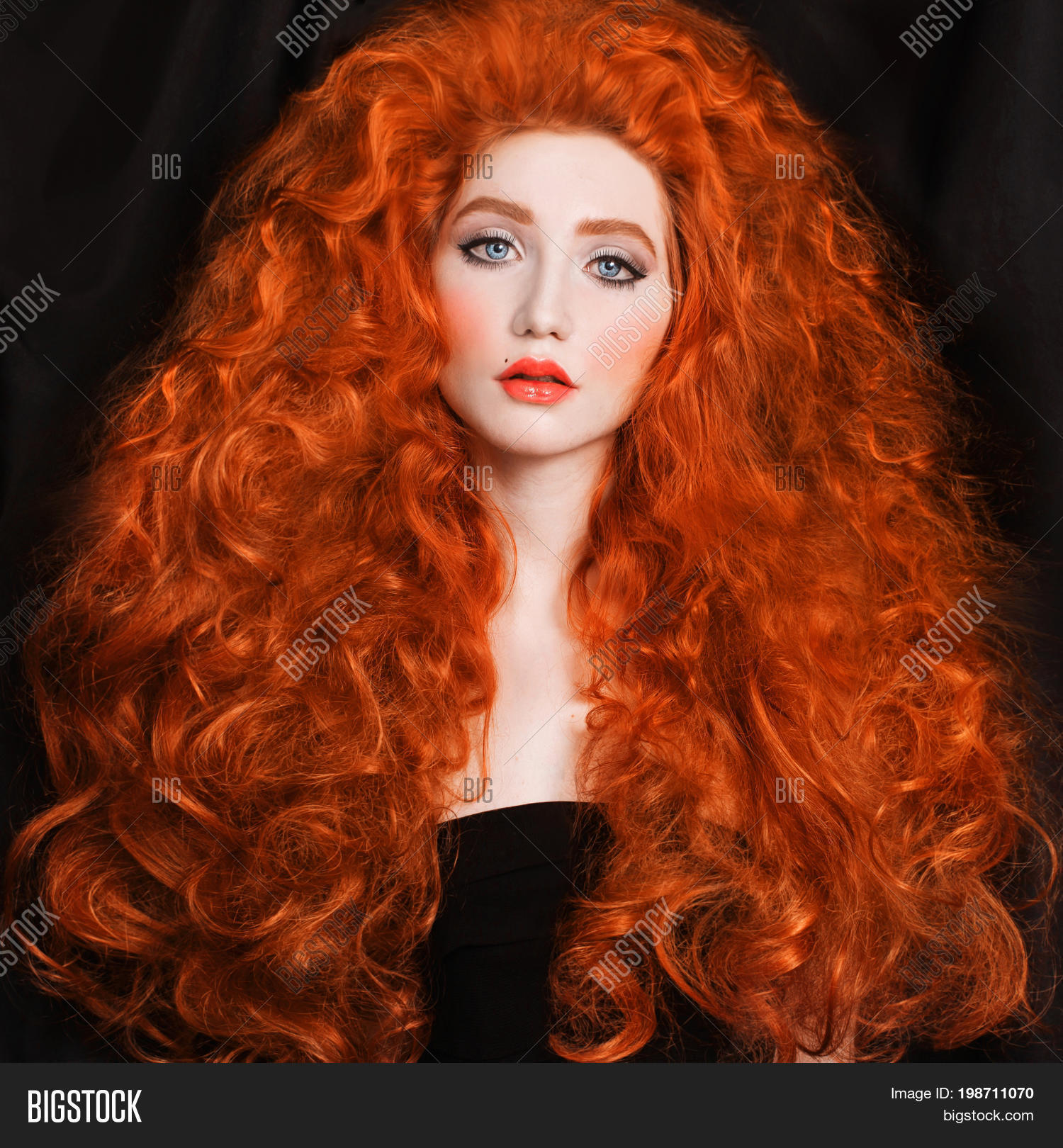 Image result for big curly red hair