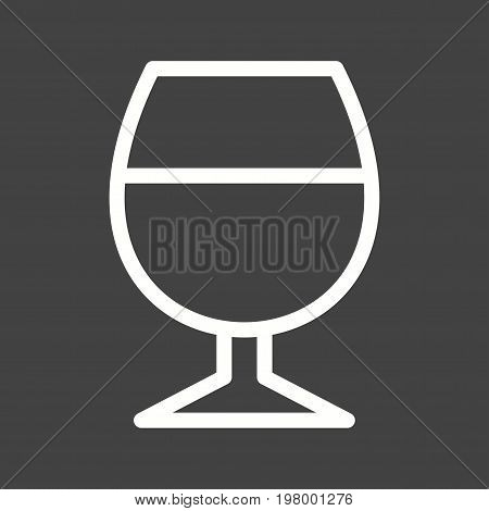 Sherry, glass, drink icon vector image. Can also be used for Cafe and Bar. Suitable for mobile apps, web apps and print media.
