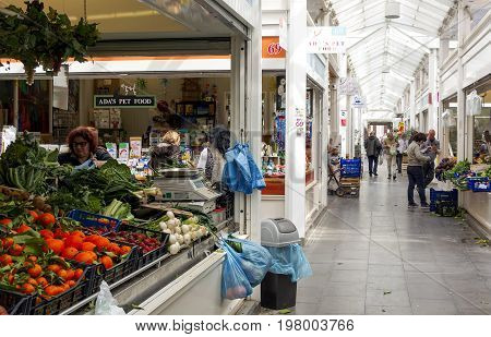 Rome Italy march 24 2017: the new Testaccio Neighborhood market in Rome Italy