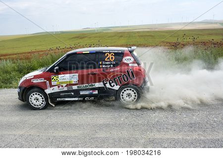 Tulcea, Romania - June 11: Competitors In Danube Delta Rally Stage In National Rally Championship &