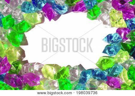 Color Plastic Diamonds