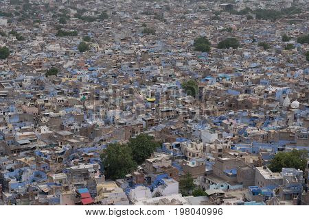 Jodhpur, the blue city of Rajasthan, India, as seen from Jodhpur fort