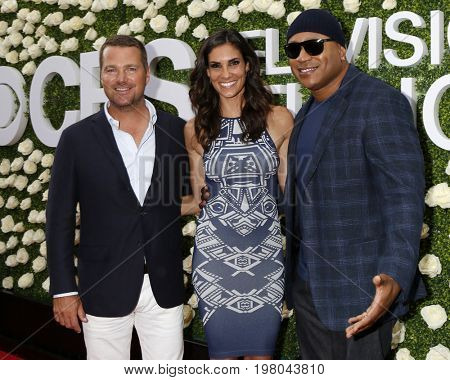 LOS ANGELES - AUG 1:  Chris ODonnell, Daniela Ruah, LL Cool J at the CBS TV Studios Summer Soiree TCA Party 2017 at the CBS Studio Center on August 1, 2017 in Studio City, CA