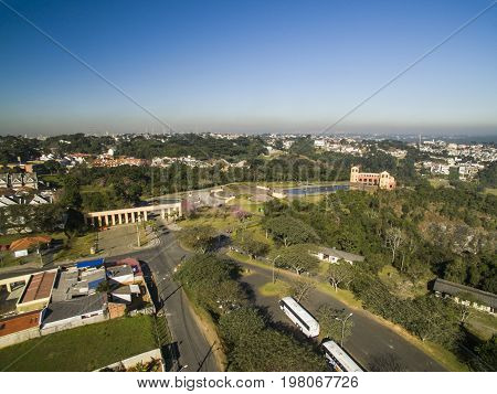 Aerial View Of Tangua Park. Curitiba, Parana/brazil. July, 2017.