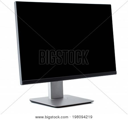 Tv Flat Screen Lcd, Plasma, Tv Mock Up. Black Hd Monitor Mockup. Modern Video Panel Black Screen Moc