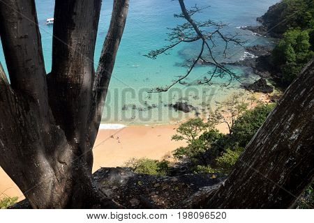 Sancho beach in Fernando de Noronha, Brazil