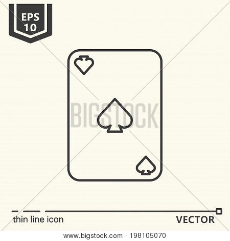 Casino Theme. Vector Single Isolated Icon.