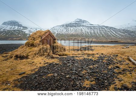 The landscape in east fjord of east Iceland during the winter season.