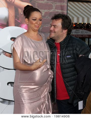 LOS ANGELES - APR 27: Maya Rudolph, Jack Black ankommer til 
