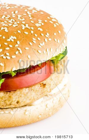鶏のハンバーガー