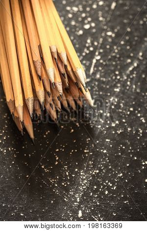 A Variety Of Graphite Pencils