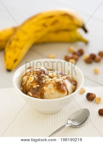 Icecream Made Of Frozen Banana
