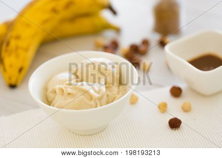 Icecream Made Of Frozen Banana