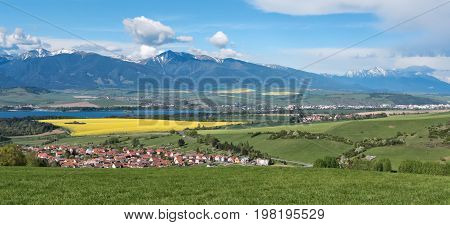 Panoramic landscape - region Liptov at Slovakia