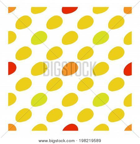 Mango seamless pattern in flat style. Vector illustration for print fabric and creaive design