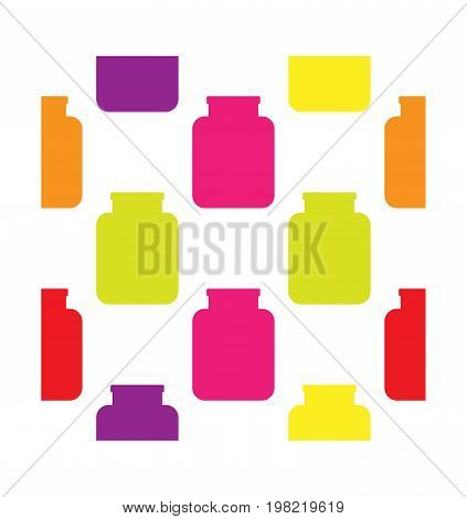 Jam seamless pattern in flat style. Vector illustration for print fabric and creaive design