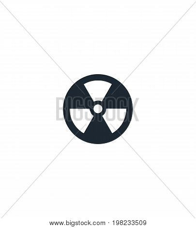 Radiation silhouette  icon. High quality black outline Logo for web site design and mobile apps. Vector illustration on a white background.