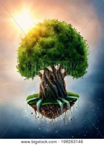 World tree as incarnation of the universe as a whole