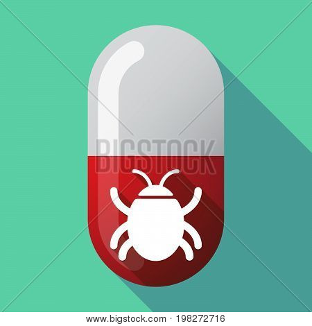 Long Shadow Pill With A Bug