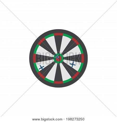 Arrow Vector Element Can Be Used For Arrow, Darts, Game Design Concept.  Isolated Darts Flat Icon.