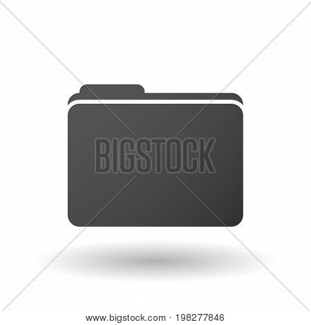 Isolated Folder With  The Map Of Belgium