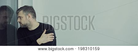 Man Having Seasonal Affective Disorder