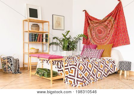 Cozy Ethnic Bedroom