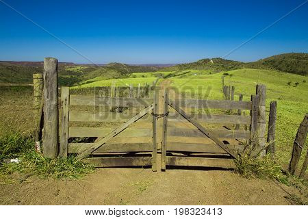 Rustic Gate. Farm Image & Photo (Free Trial) | Bigstock